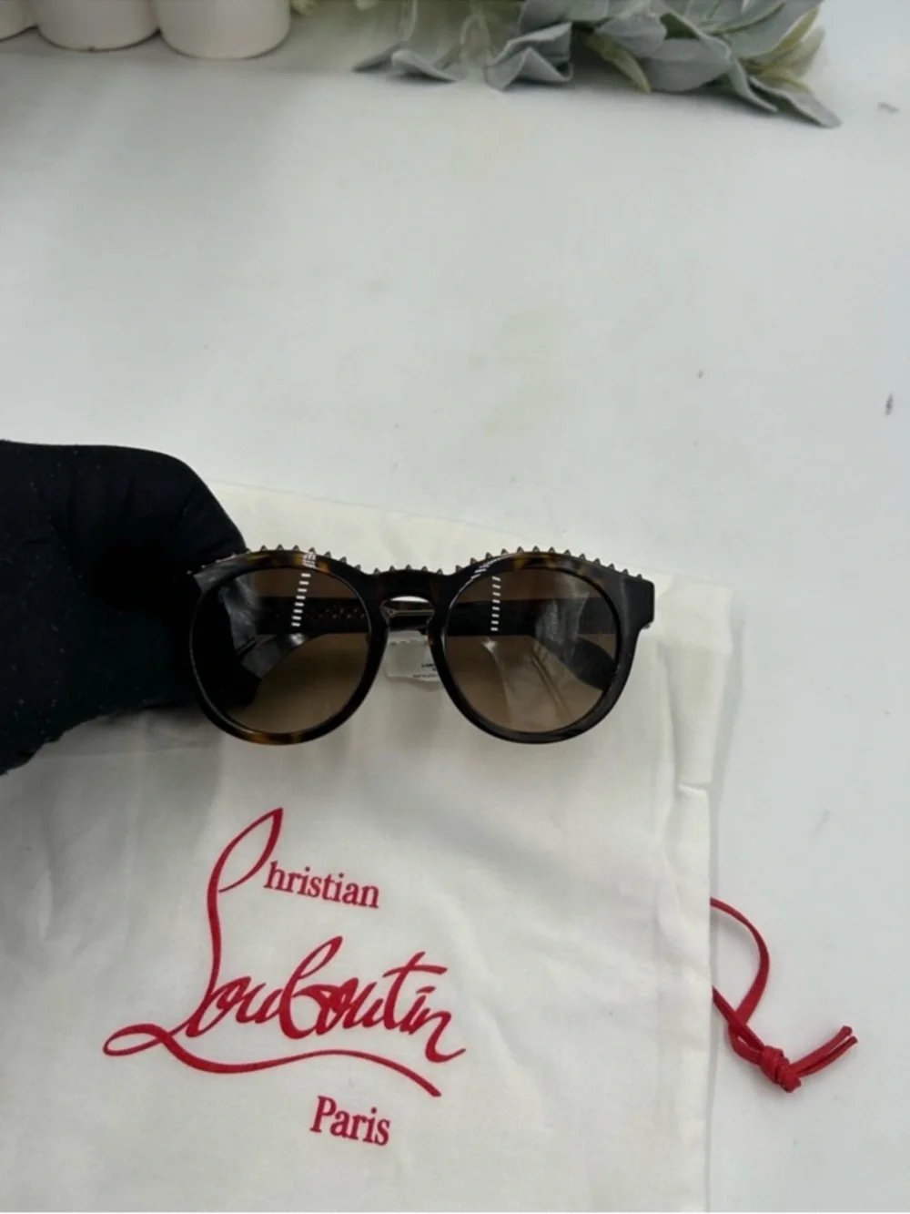 Women’s Christian Louboutin ANOUCK LB0024 acetate sunglasses made in Italy